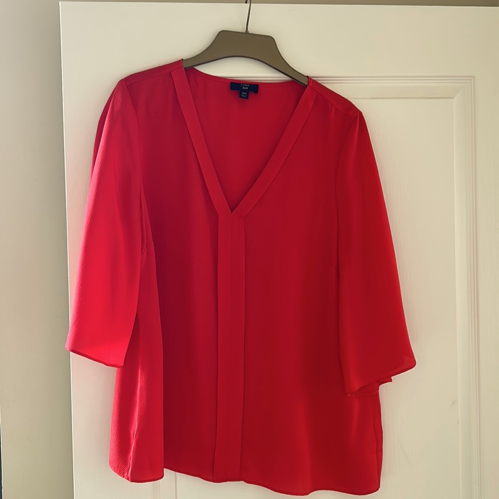 JCrew Silk Shirt. Never worn. Size XL T. 100% silk.